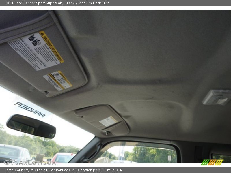 Black / Medium Dark Flint 2011 Ford Ranger Sport SuperCab