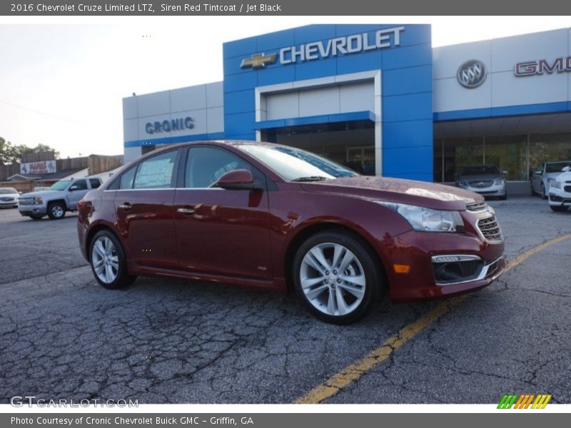 Siren Red Tintcoat / Jet Black 2016 Chevrolet Cruze Limited LTZ