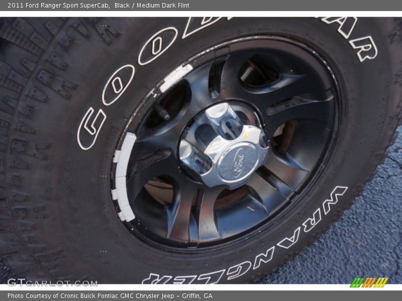 Black / Medium Dark Flint 2011 Ford Ranger Sport SuperCab