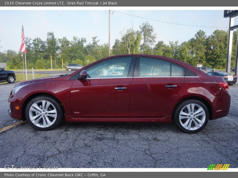 Siren Red Tintcoat / Jet Black 2016 Chevrolet Cruze Limited LTZ