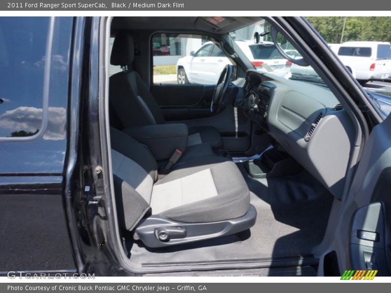 Black / Medium Dark Flint 2011 Ford Ranger Sport SuperCab