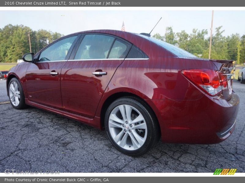 Siren Red Tintcoat / Jet Black 2016 Chevrolet Cruze Limited LTZ