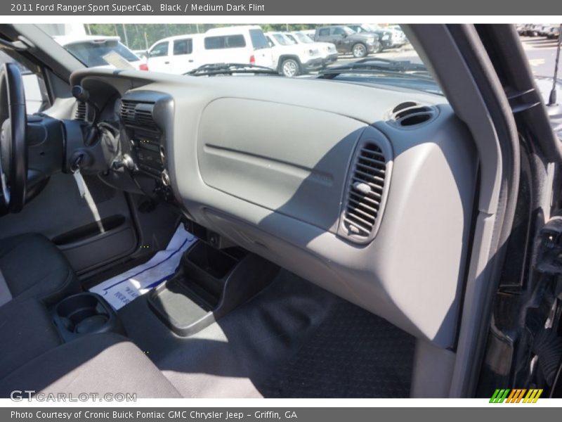 Black / Medium Dark Flint 2011 Ford Ranger Sport SuperCab
