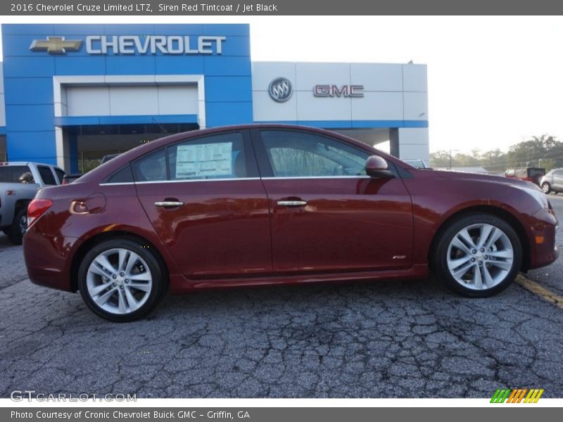 Siren Red Tintcoat / Jet Black 2016 Chevrolet Cruze Limited LTZ