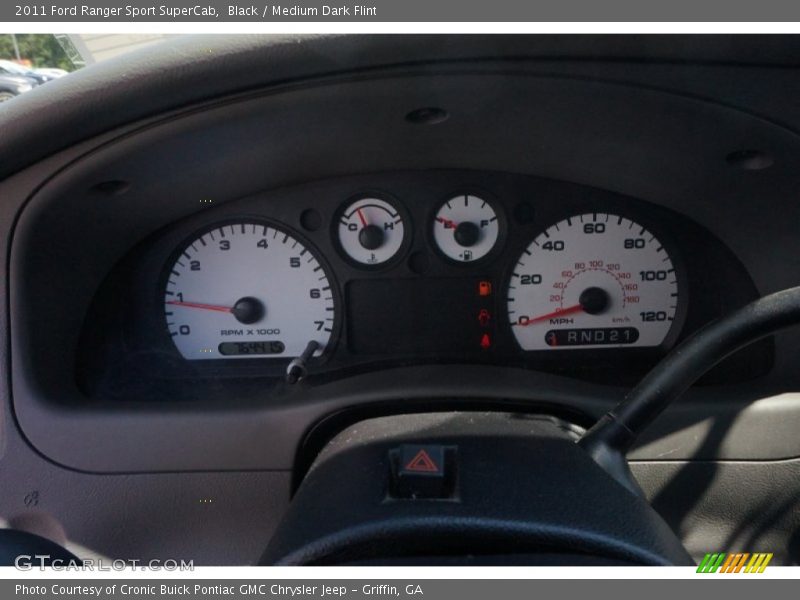 Black / Medium Dark Flint 2011 Ford Ranger Sport SuperCab