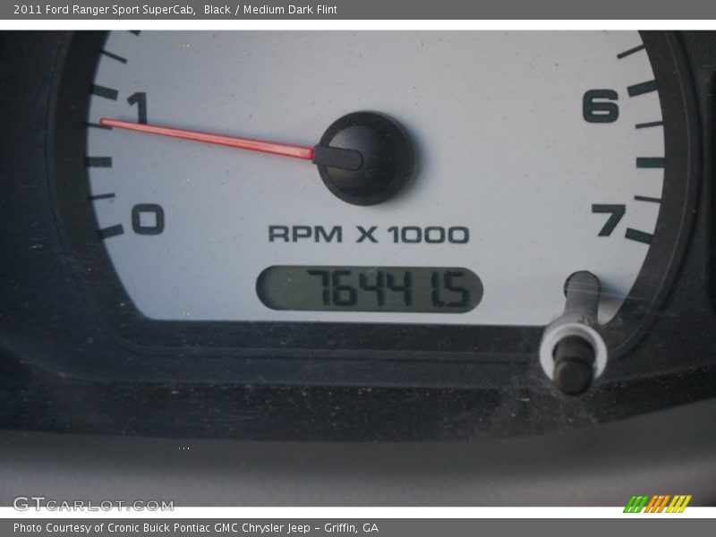 Black / Medium Dark Flint 2011 Ford Ranger Sport SuperCab
