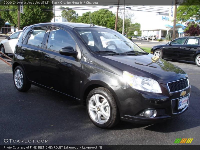 Black Granite Metallic / Charcoal 2009 Chevrolet Aveo Aveo5 LT