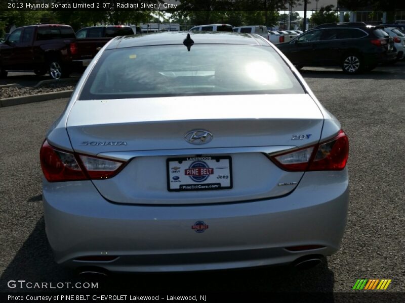 Radiant Silver / Gray 2013 Hyundai Sonata Limited 2.0T