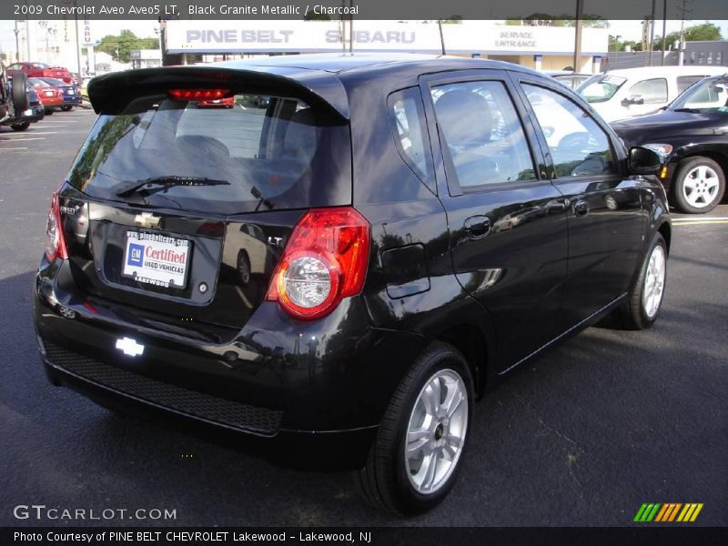 Black Granite Metallic / Charcoal 2009 Chevrolet Aveo Aveo5 LT