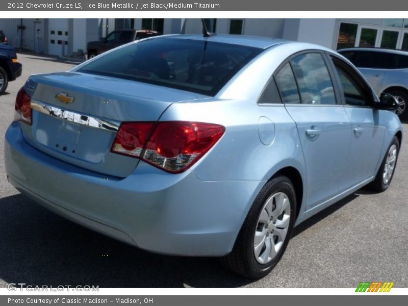 Ice Blue Metallic / Jet Black/Medium Titanium 2012 Chevrolet Cruze LS