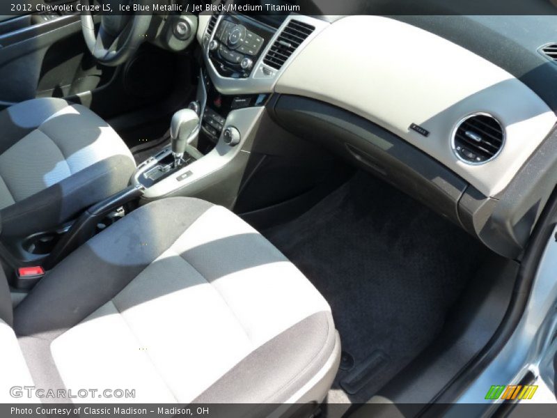 Ice Blue Metallic / Jet Black/Medium Titanium 2012 Chevrolet Cruze LS