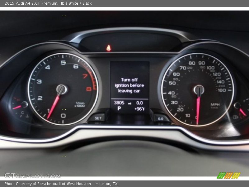 Ibis White / Black 2015 Audi A4 2.0T Premium