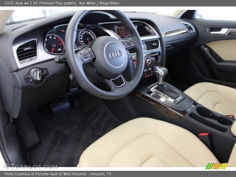 Ibis White / Beige/Black 2015 Audi A4 2.0T Premium Plus quattro