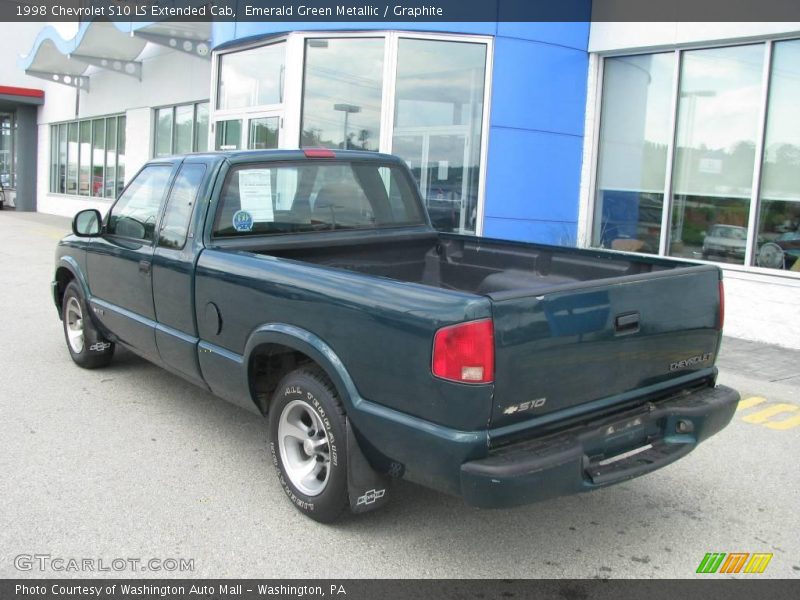 Emerald Green Metallic / Graphite 1998 Chevrolet S10 LS Extended Cab