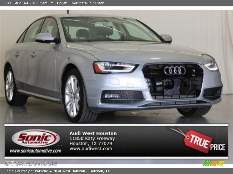 Florett Silver Metallic / Black 2015 Audi A4 2.0T Premium