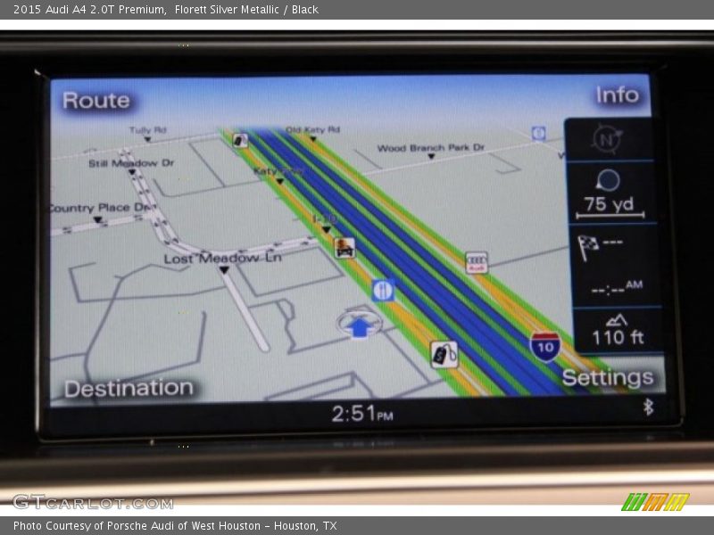 Florett Silver Metallic / Black 2015 Audi A4 2.0T Premium