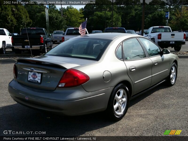 Spruce Green Metallic / Medium Parchment 2002 Ford Taurus SES