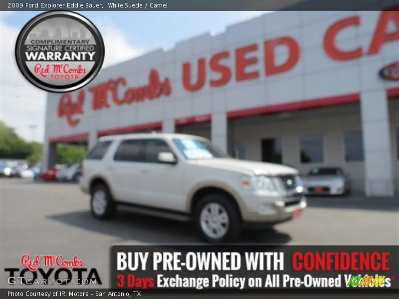 White Suede / Camel 2009 Ford Explorer Eddie Bauer