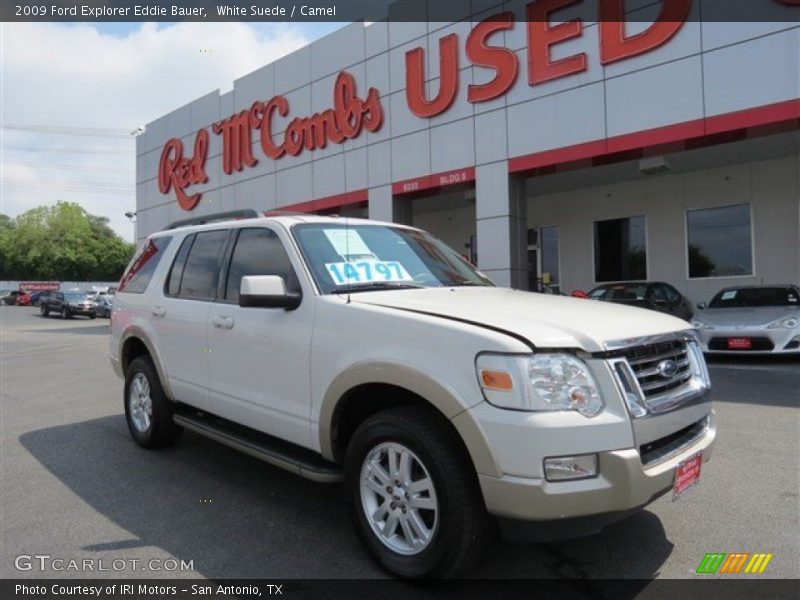 White Suede / Camel 2009 Ford Explorer Eddie Bauer