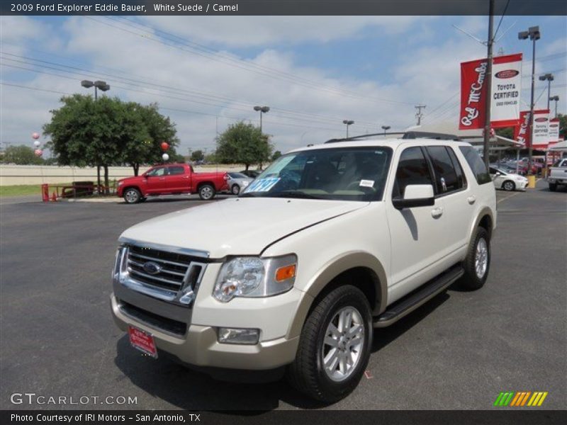 White Suede / Camel 2009 Ford Explorer Eddie Bauer