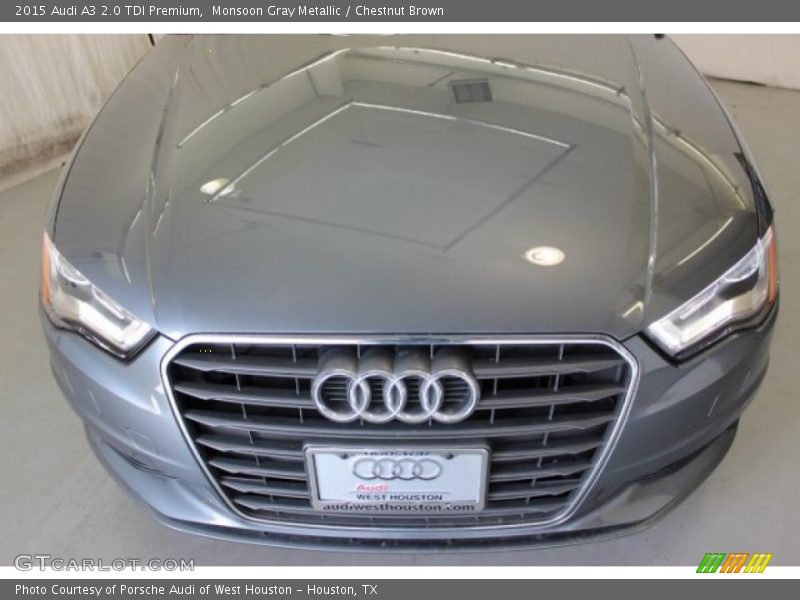 Monsoon Gray Metallic / Chestnut Brown 2015 Audi A3 2.0 TDI Premium