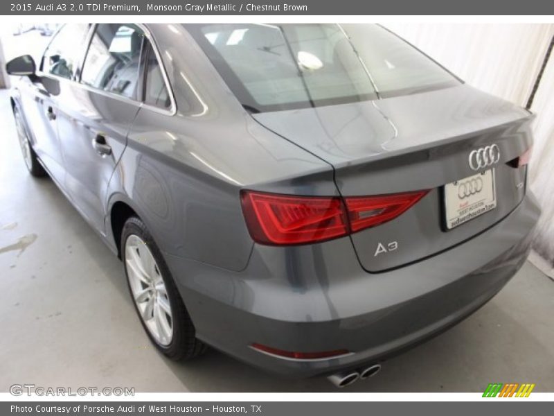 Monsoon Gray Metallic / Chestnut Brown 2015 Audi A3 2.0 TDI Premium