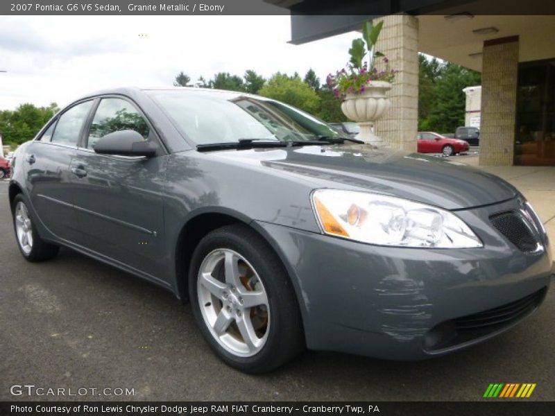 Granite Metallic / Ebony 2007 Pontiac G6 V6 Sedan