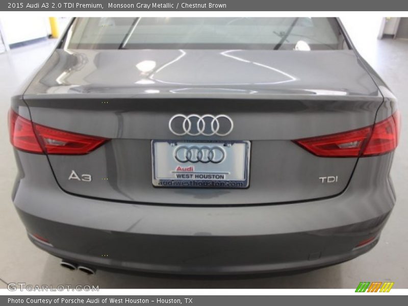Monsoon Gray Metallic / Chestnut Brown 2015 Audi A3 2.0 TDI Premium