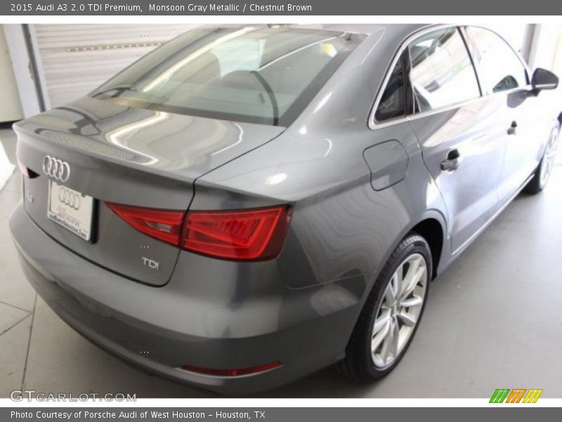 Monsoon Gray Metallic / Chestnut Brown 2015 Audi A3 2.0 TDI Premium
