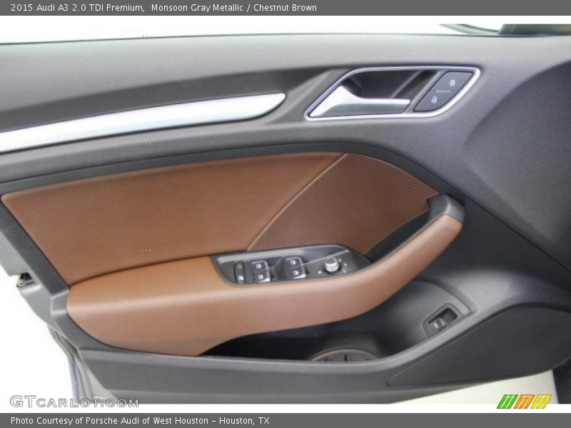 Monsoon Gray Metallic / Chestnut Brown 2015 Audi A3 2.0 TDI Premium