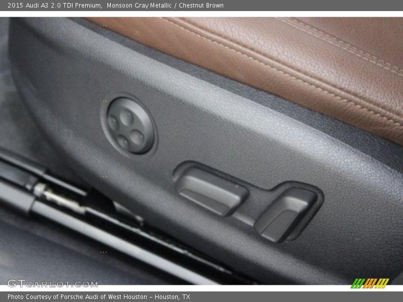 Monsoon Gray Metallic / Chestnut Brown 2015 Audi A3 2.0 TDI Premium