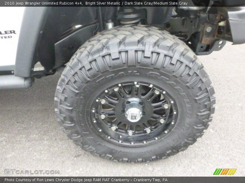 Bright Silver Metallic / Dark Slate Gray/Medium Slate Gray 2010 Jeep Wrangler Unlimited Rubicon 4x4