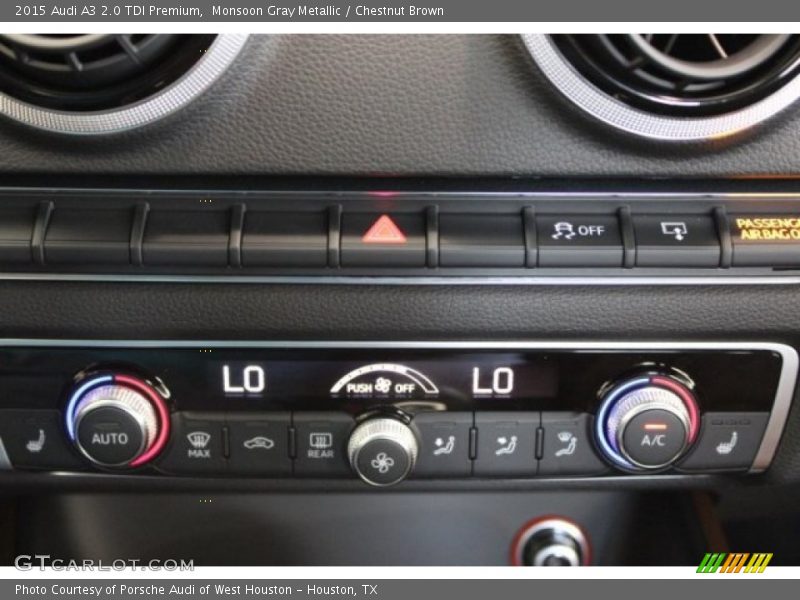 Monsoon Gray Metallic / Chestnut Brown 2015 Audi A3 2.0 TDI Premium
