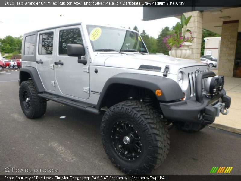 Bright Silver Metallic / Dark Slate Gray/Medium Slate Gray 2010 Jeep Wrangler Unlimited Rubicon 4x4