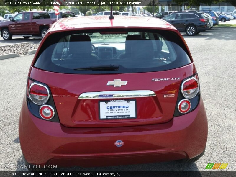 Crystal Red Tintcoat / Jet Black/Dark Titanium 2013 Chevrolet Sonic LTZ Hatch