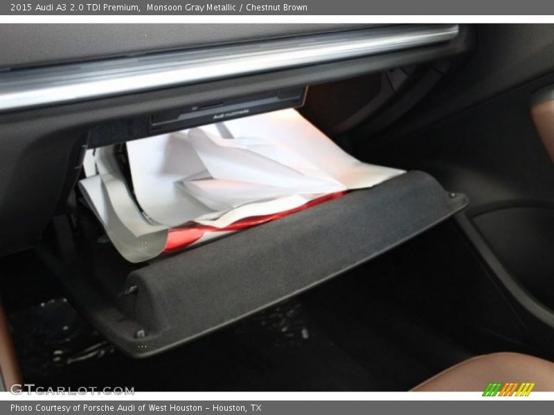 Monsoon Gray Metallic / Chestnut Brown 2015 Audi A3 2.0 TDI Premium