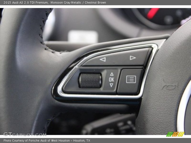 Monsoon Gray Metallic / Chestnut Brown 2015 Audi A3 2.0 TDI Premium