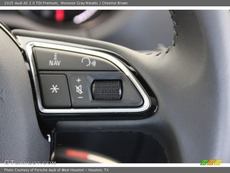 Monsoon Gray Metallic / Chestnut Brown 2015 Audi A3 2.0 TDI Premium