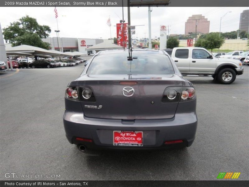 Stormy Blue Mica / Black 2009 Mazda MAZDA3 i Sport Sedan