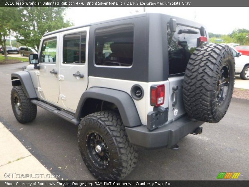Bright Silver Metallic / Dark Slate Gray/Medium Slate Gray 2010 Jeep Wrangler Unlimited Rubicon 4x4