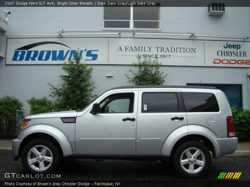 Bright Silver Metallic / Dark Slate Gray/Light Slate Gray 2007 Dodge Nitro SLT 4x4