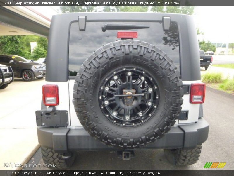 Bright Silver Metallic / Dark Slate Gray/Medium Slate Gray 2010 Jeep Wrangler Unlimited Rubicon 4x4