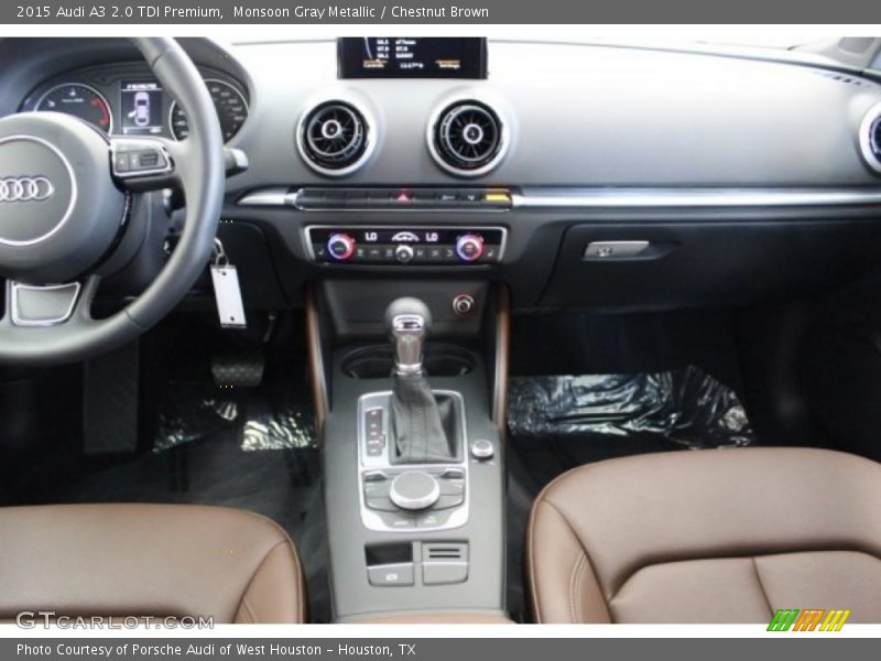 Monsoon Gray Metallic / Chestnut Brown 2015 Audi A3 2.0 TDI Premium