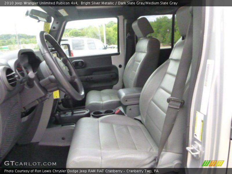 Bright Silver Metallic / Dark Slate Gray/Medium Slate Gray 2010 Jeep Wrangler Unlimited Rubicon 4x4
