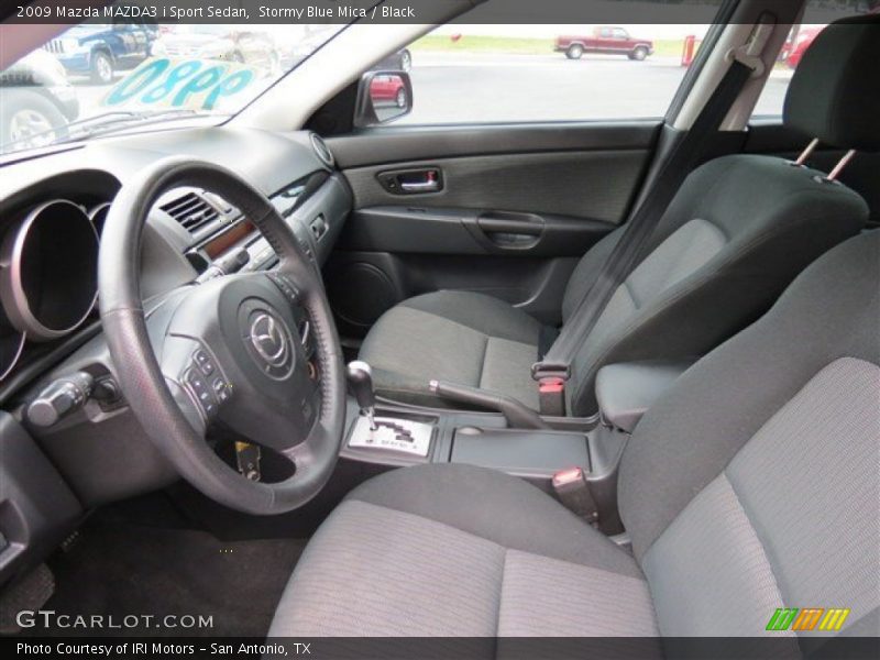 Stormy Blue Mica / Black 2009 Mazda MAZDA3 i Sport Sedan