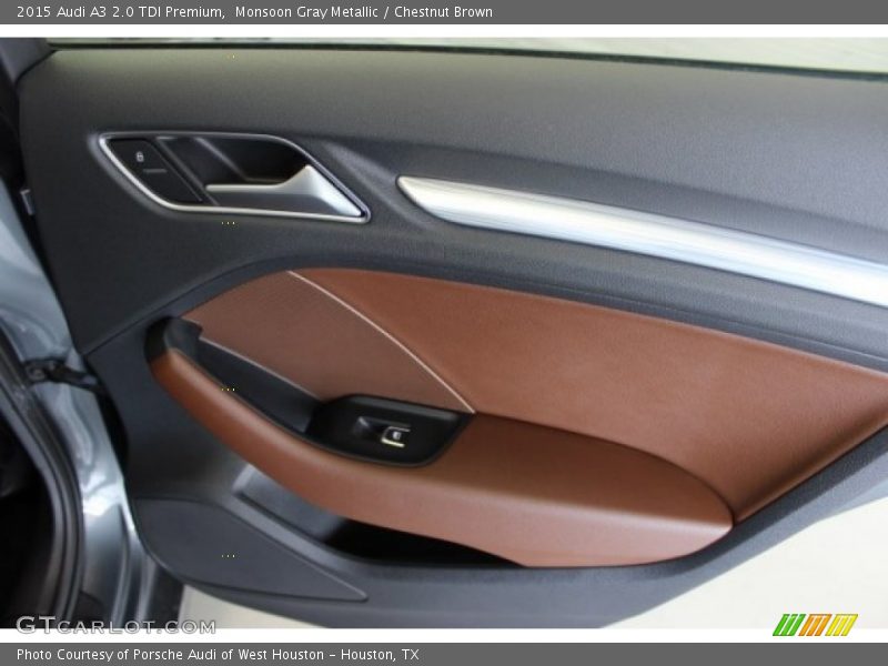 Monsoon Gray Metallic / Chestnut Brown 2015 Audi A3 2.0 TDI Premium