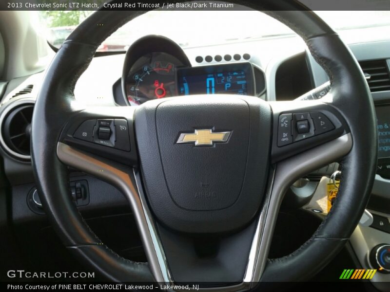 Crystal Red Tintcoat / Jet Black/Dark Titanium 2013 Chevrolet Sonic LTZ Hatch