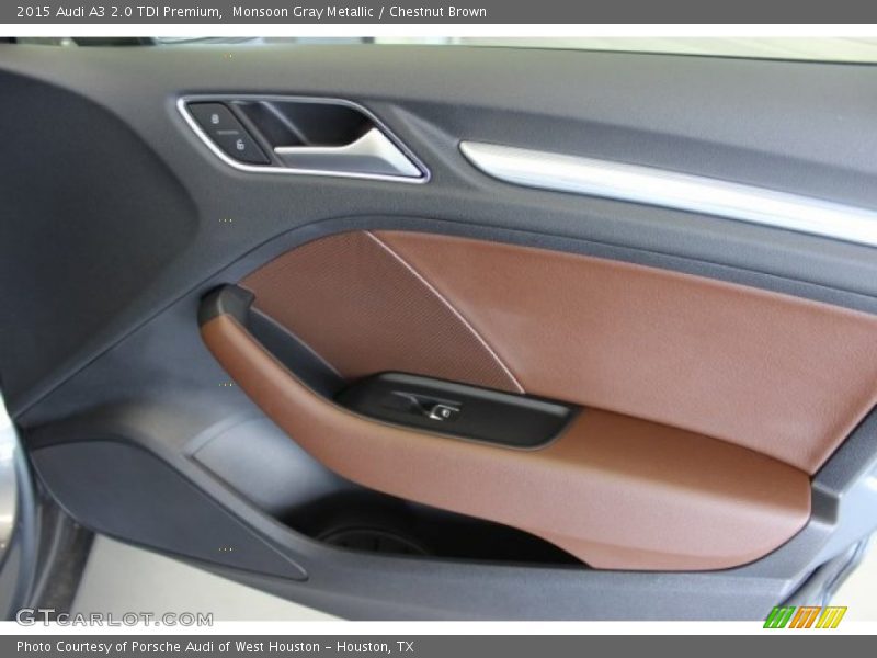 Monsoon Gray Metallic / Chestnut Brown 2015 Audi A3 2.0 TDI Premium