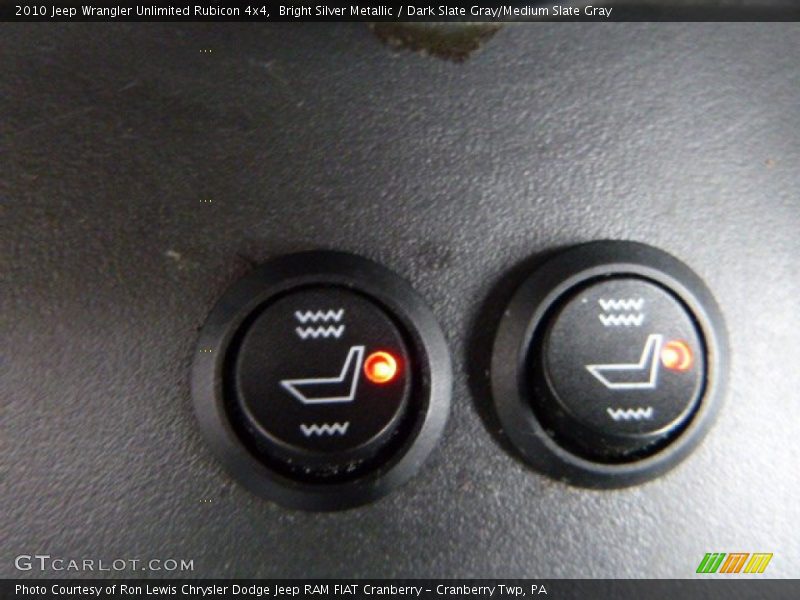 Bright Silver Metallic / Dark Slate Gray/Medium Slate Gray 2010 Jeep Wrangler Unlimited Rubicon 4x4