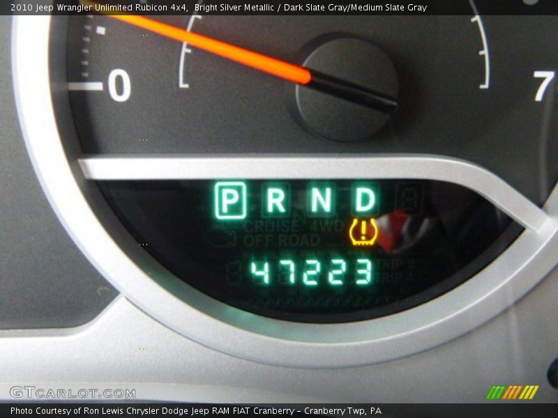 Bright Silver Metallic / Dark Slate Gray/Medium Slate Gray 2010 Jeep Wrangler Unlimited Rubicon 4x4